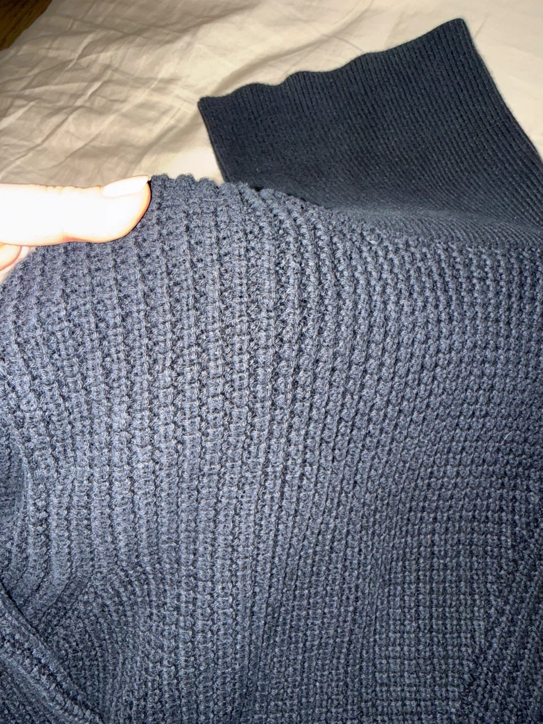 Marc by Marc Jacobs Navy Blue Turtleneck Sweater with Pocket - photo 3