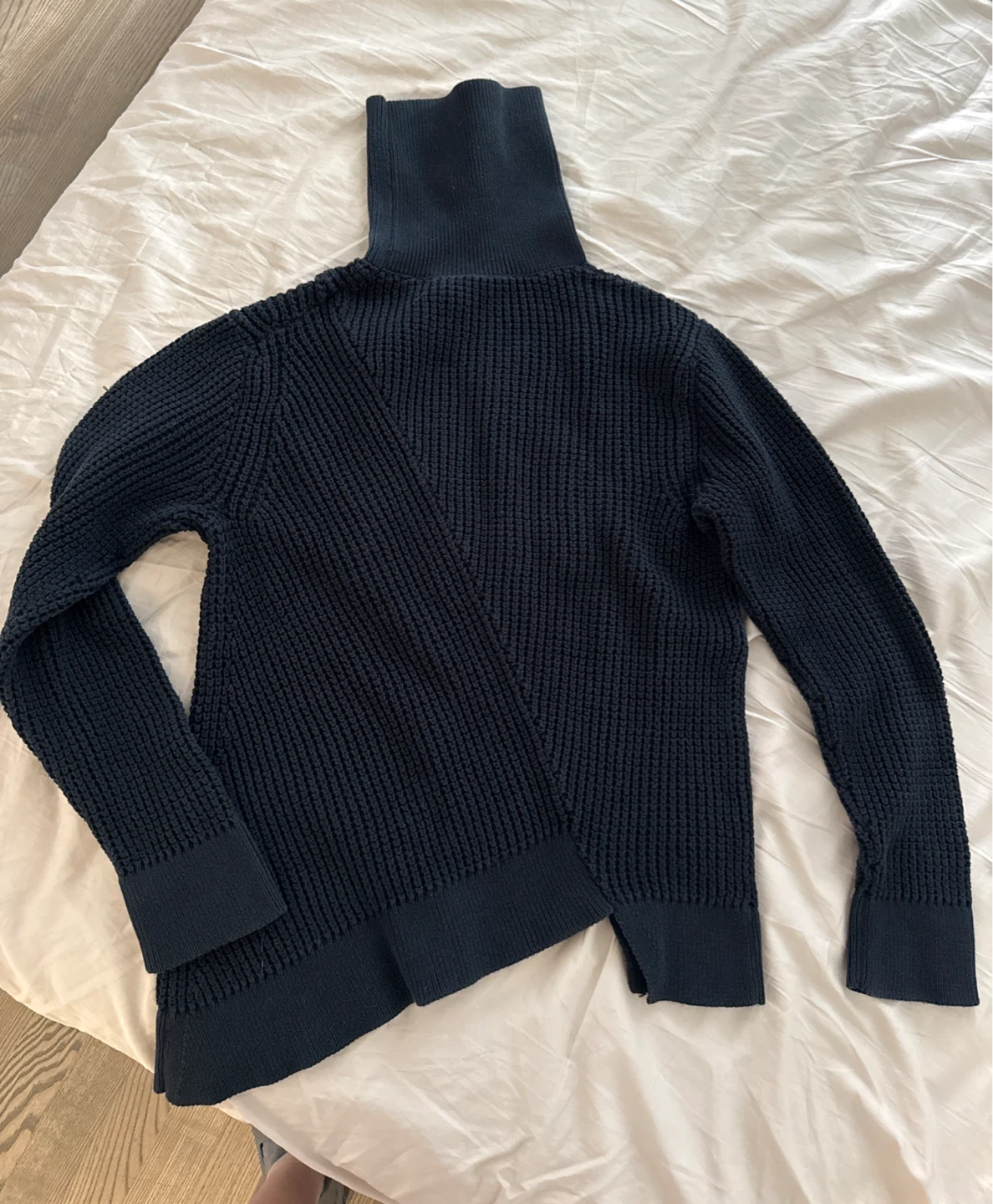Marc by Marc Jacobs Navy Blue Turtleneck Sweater with Pocket - photo 5