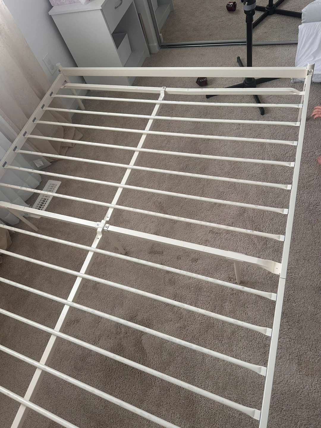 White Metal Bed Frame - photo 4