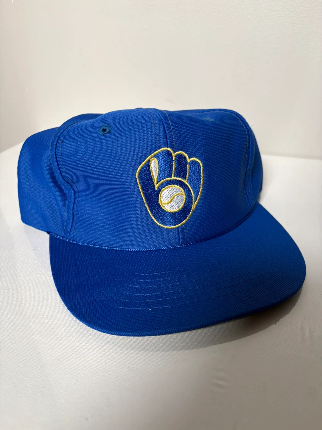 Vintage Milwaukee Brewers snapback hat 90s MLB starter nike gm