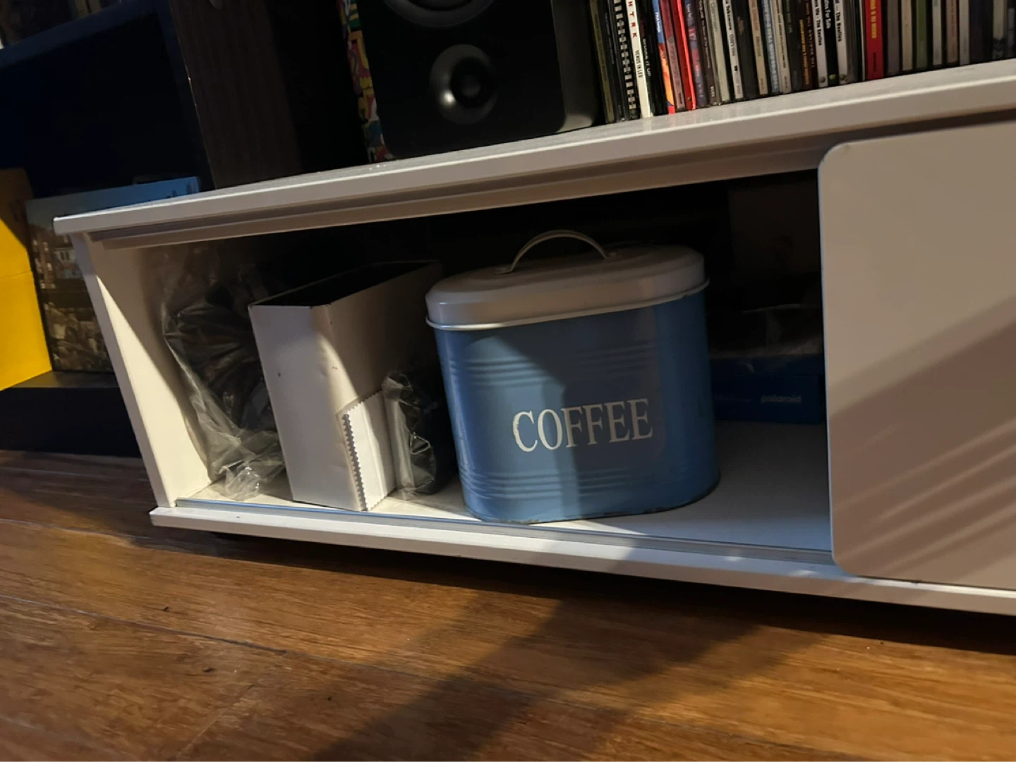 NEEDS TO GO White Media Console TV Stand with Storage - photo 4