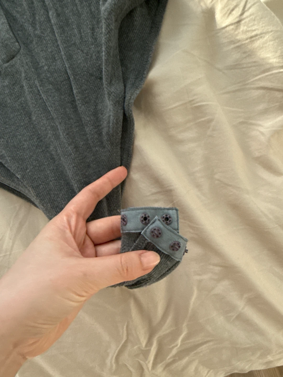 Grey Long Sleeve Collared Bodysuit - photo 3