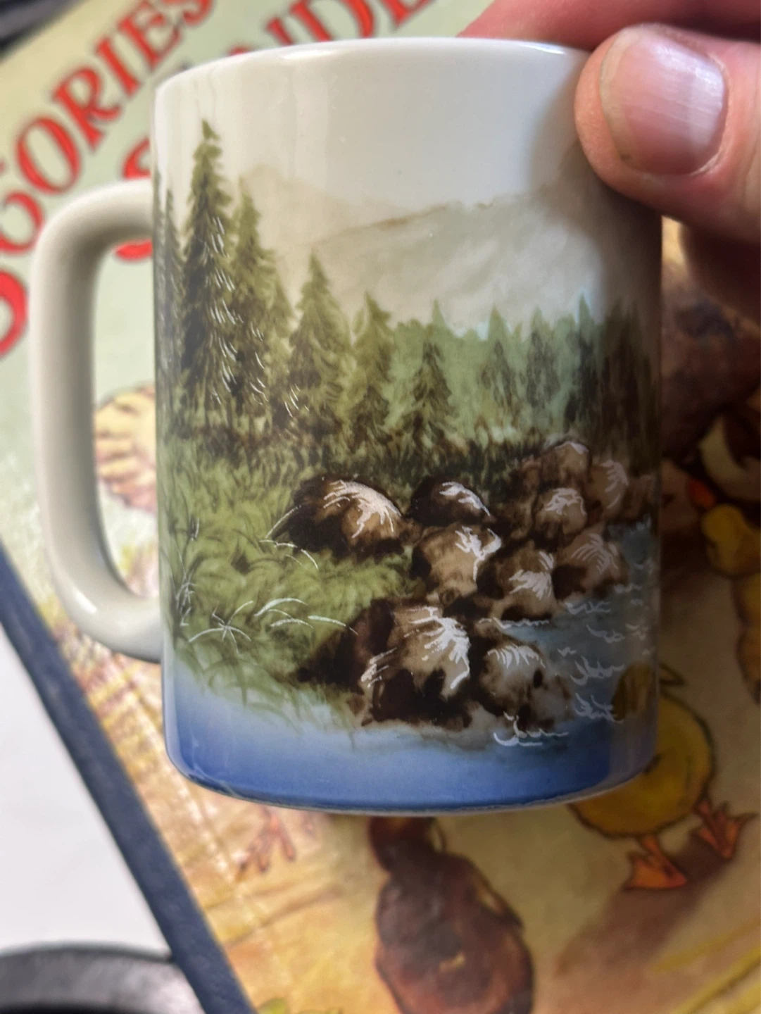 1980s  Otagiri Fly Fishing Mug made in Japan - photo 3