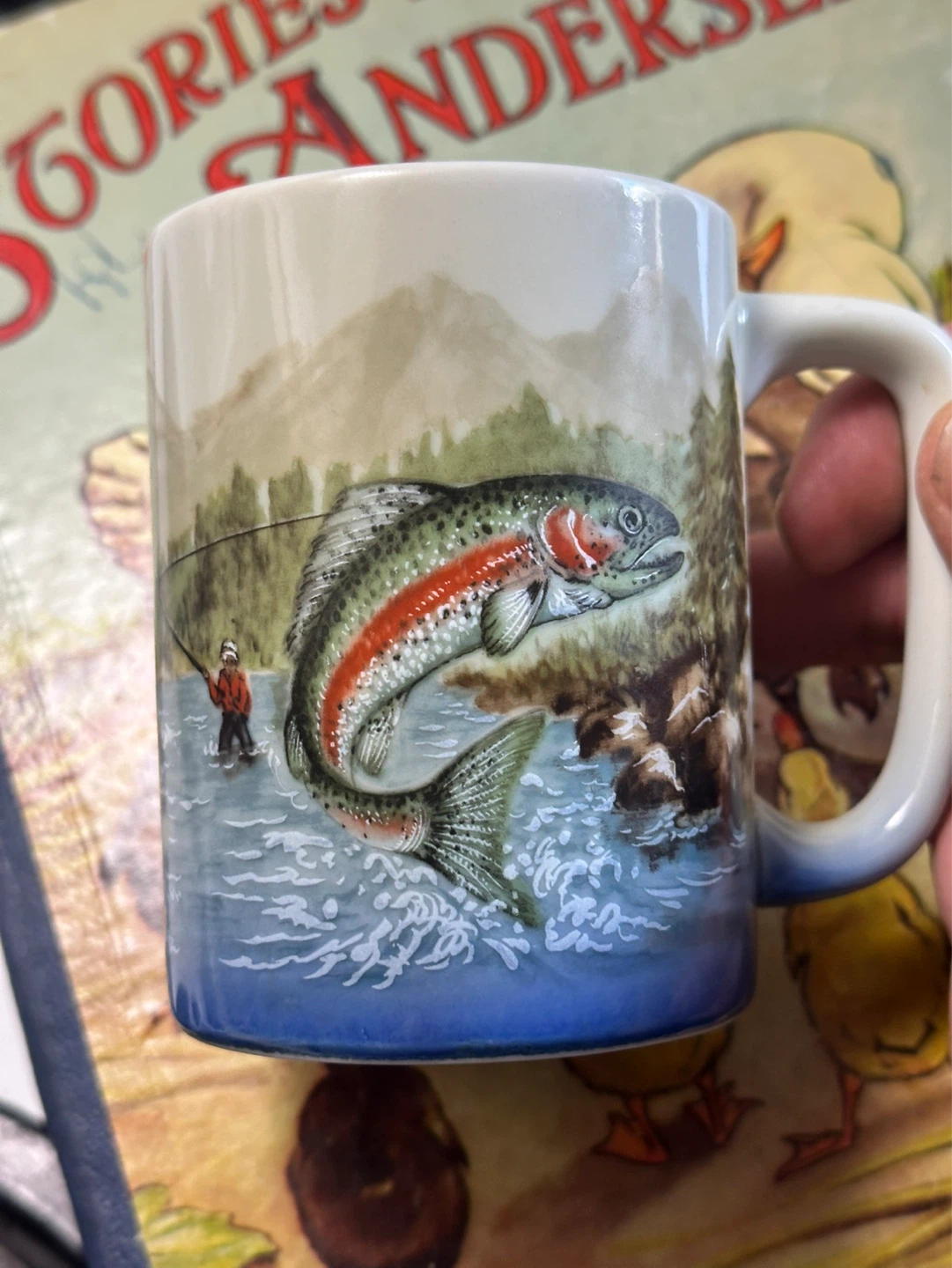 1980s  Otagiri Fly Fishing Mug made in Japan