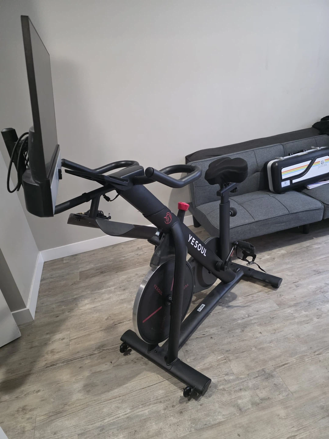 YESOUL Stationary Exercise Bike with Screen - photo 2