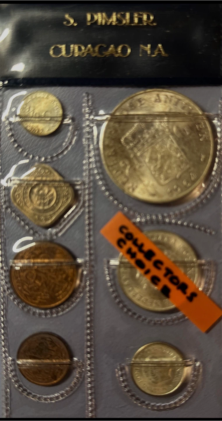 Uncirculated rare 1964 Coins of Neth. Antilles - photo 3