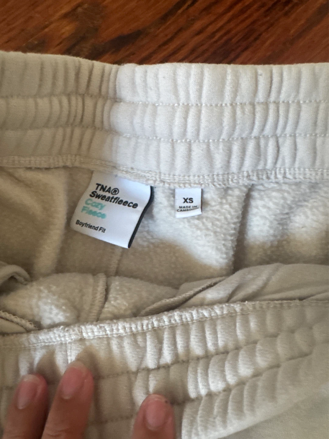 TNA Sweatfleece Cozy Fleece Boyfriend Fit Sweatpants XS - photo 2