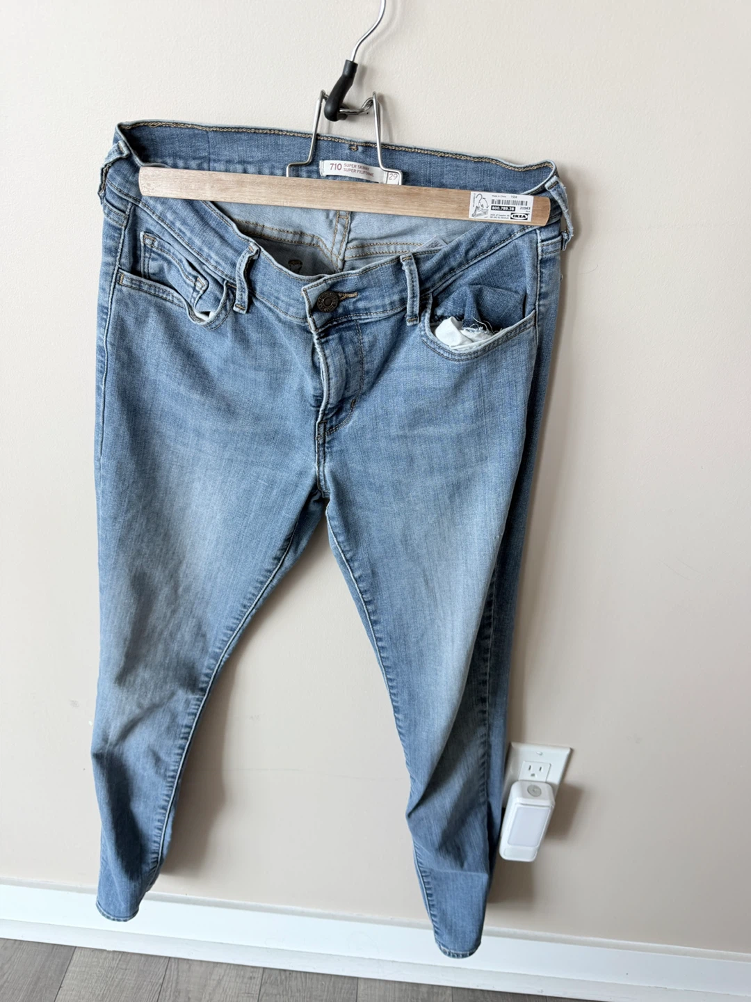 🌱 Levi's 710 Super Skinny Jeans Size 29 - photo 5