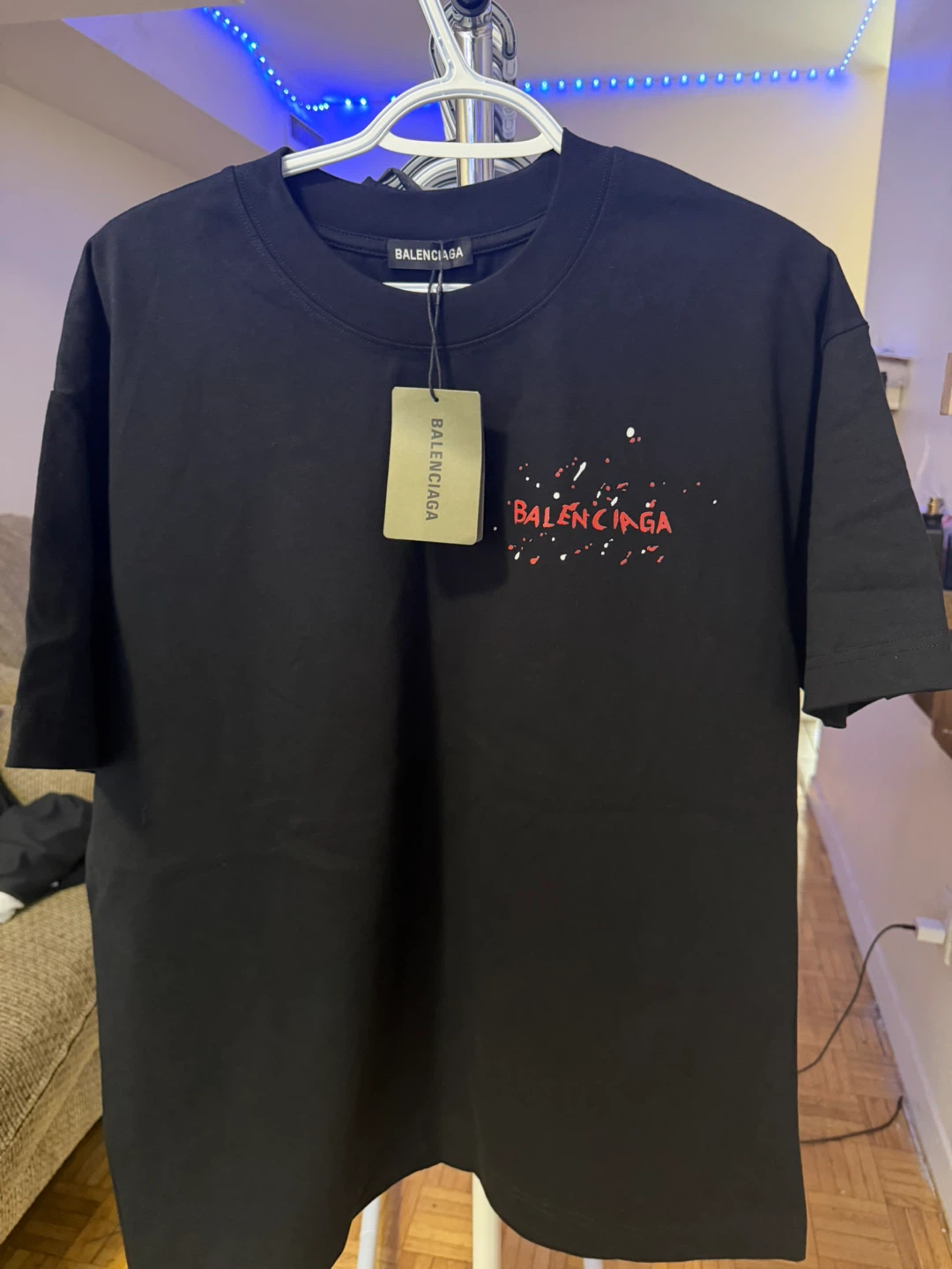 Balenciaga Black Graphic T-Shirt