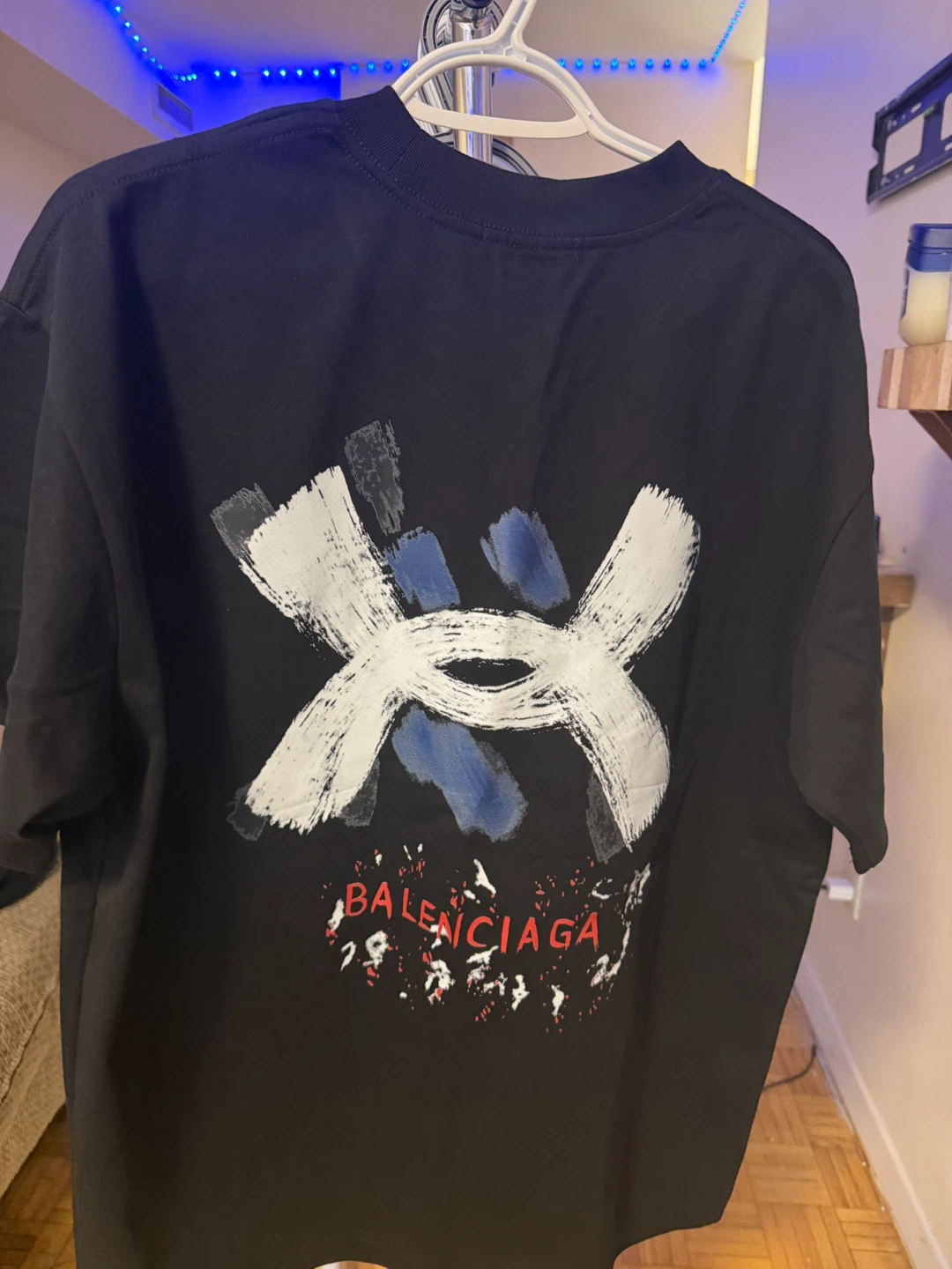 Balenciaga Black Graphic T-Shirt - photo 2