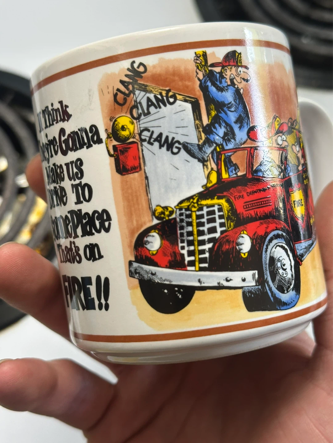 parody graphics humour with bite mug firemen - photo 2