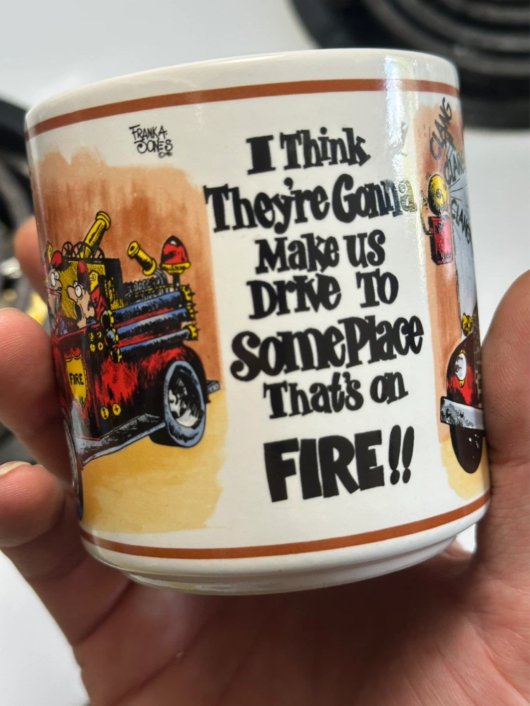 parody graphics humour with bite mug firemen - photo 3