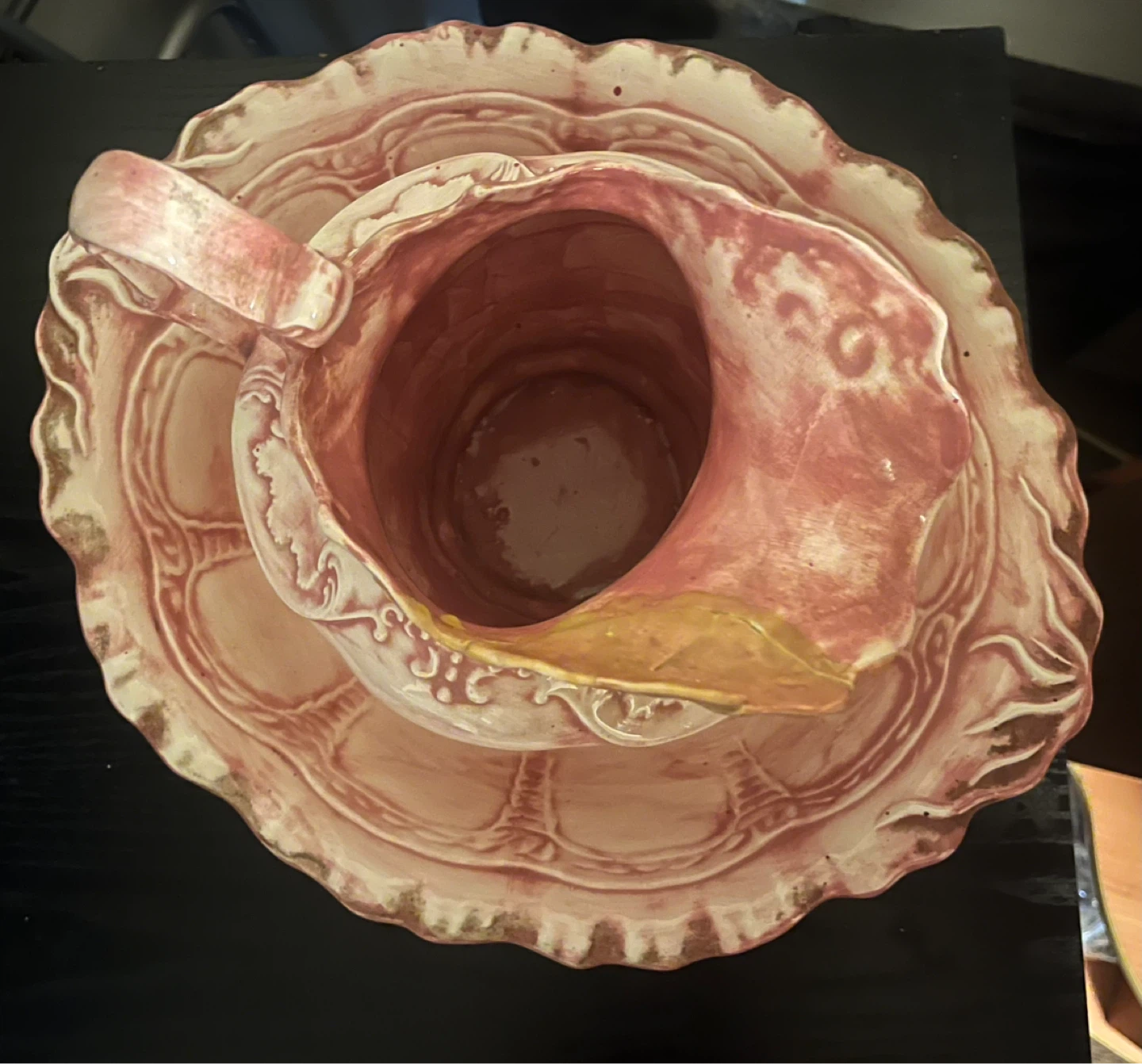 Vintage Pink Pitcher and Basin Set - photo 3