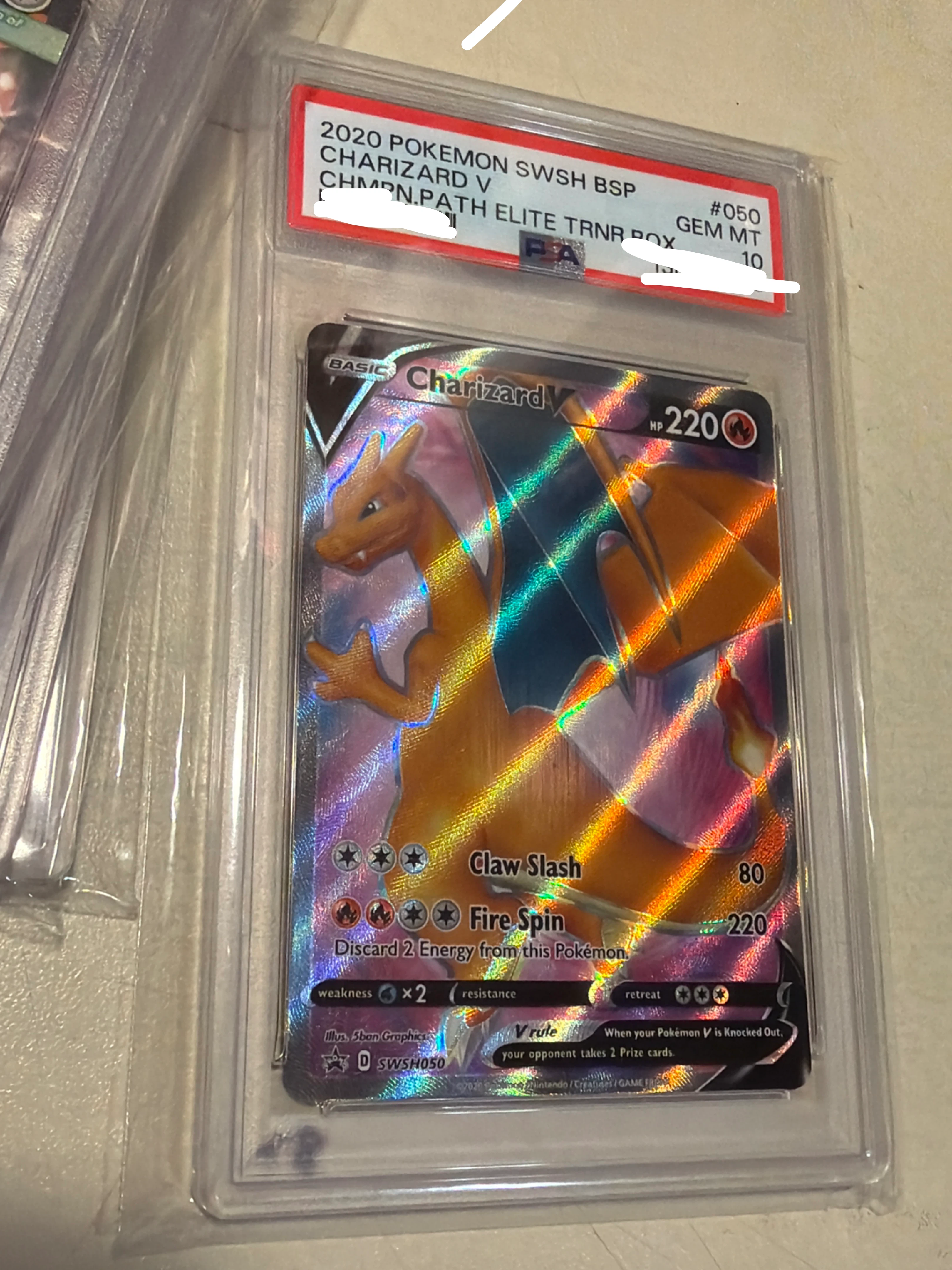 2020 Pokemon SWSH Charizard V #050 GEM MT 10