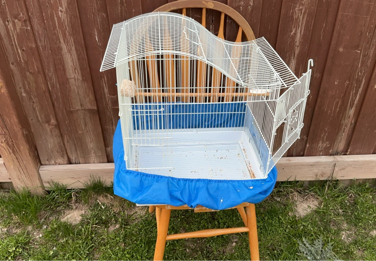White Bird Cage with Accessories - photo 2