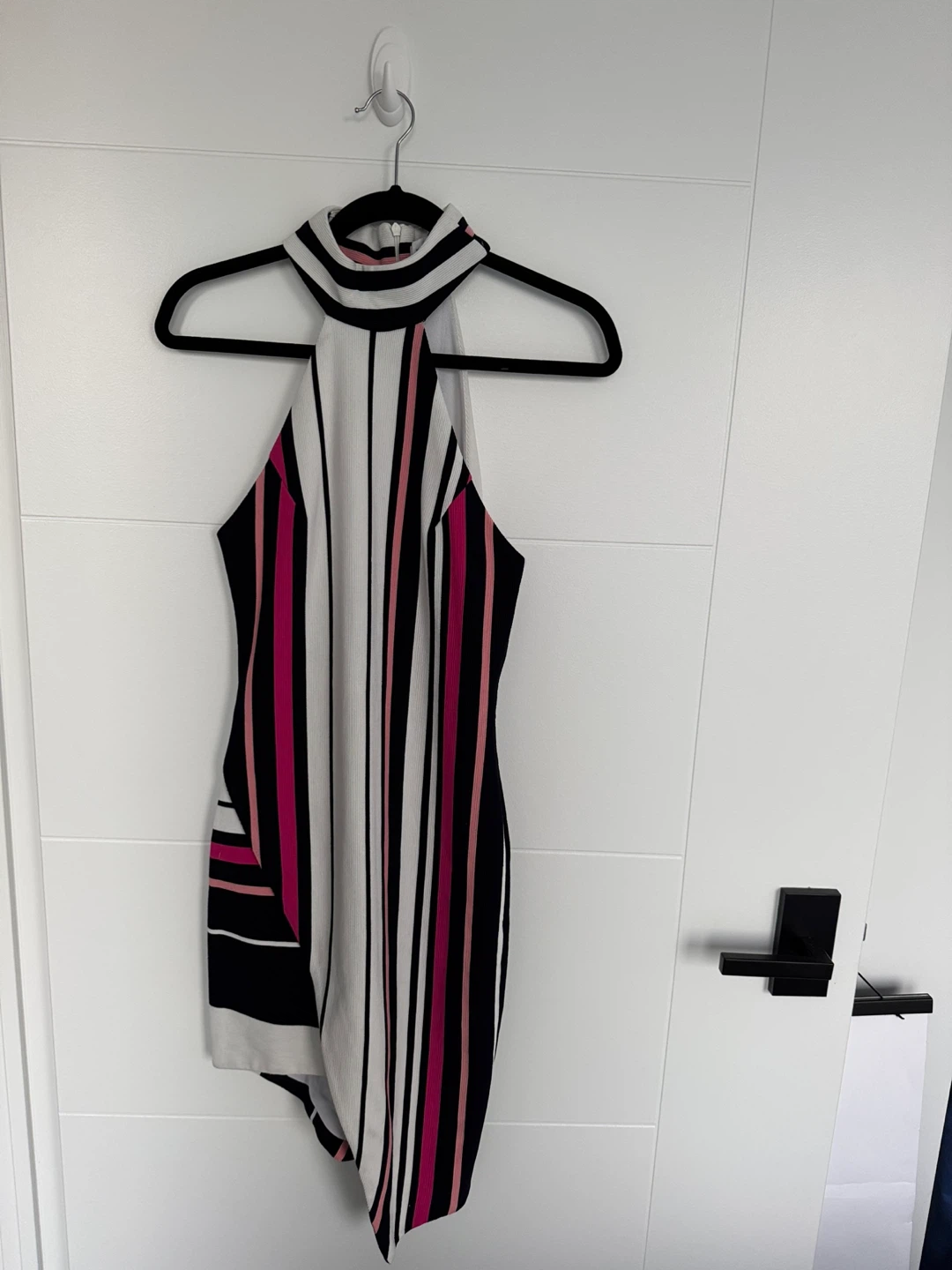 ELLIATT Striped Asymmetrical Mini Dress Size S