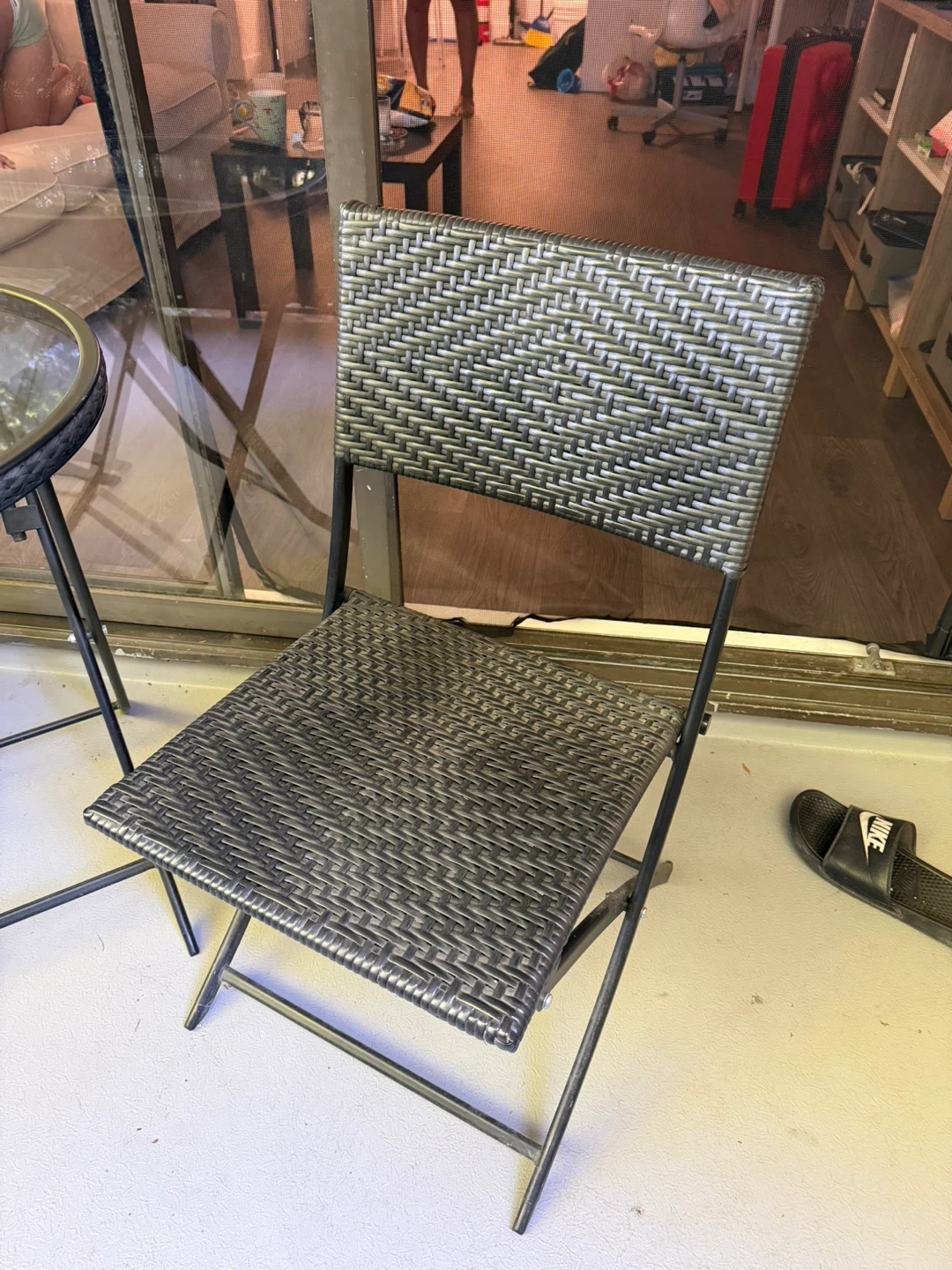 Glass Top Bistro Set - 1 Table & 2 Chairs - photo 4