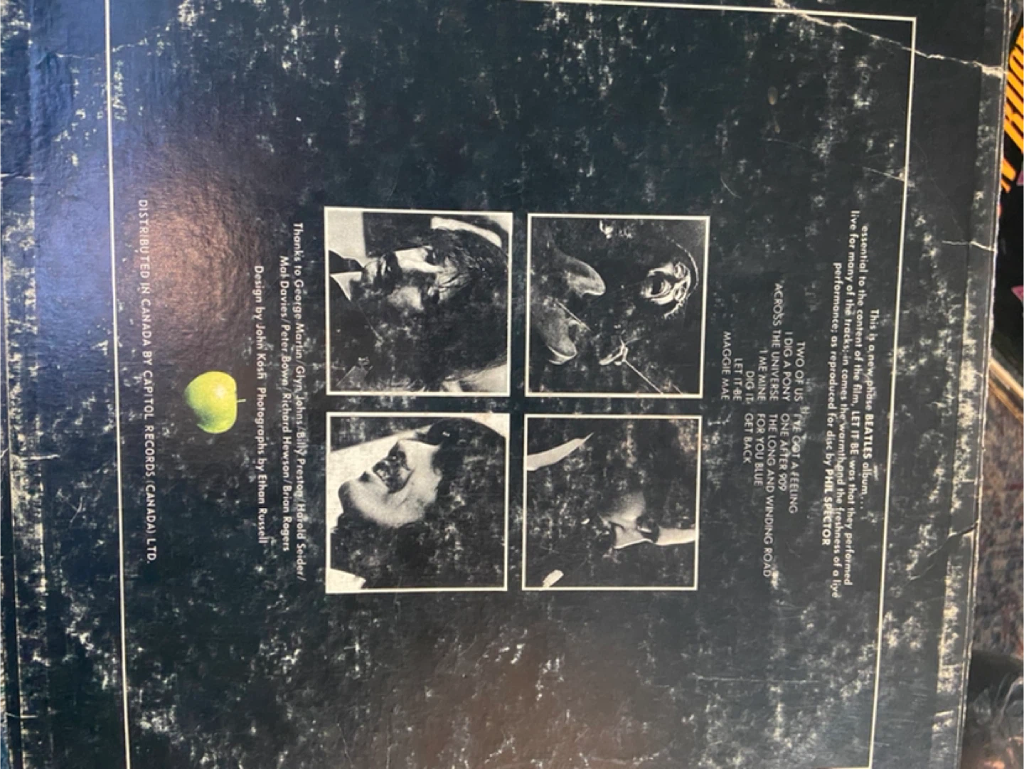 The Beatles - Let It Be Vinyl Record LP - photo 3