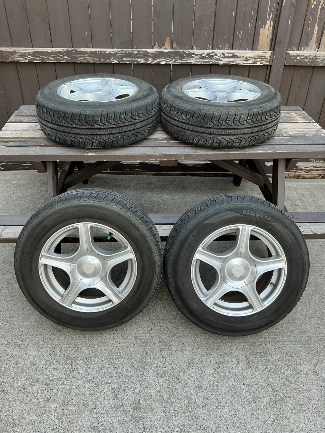 205/65/R15  4 Pirelli P 4 Persist  all season M+S Tires and Rims