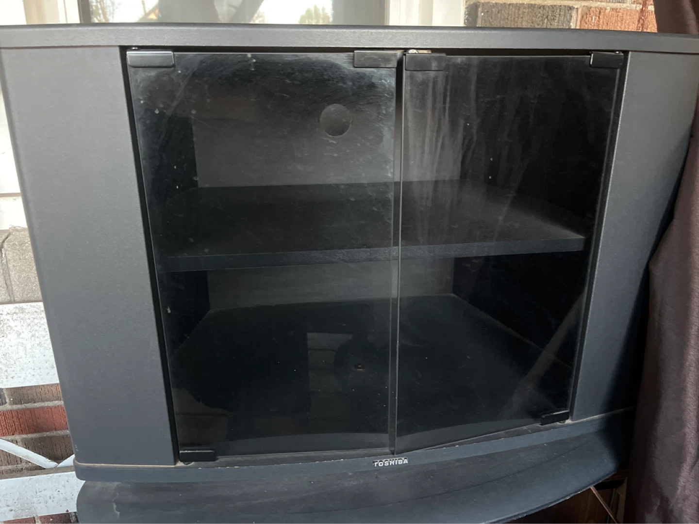 Toshiba TV Stand with Glass Doors - photo 3