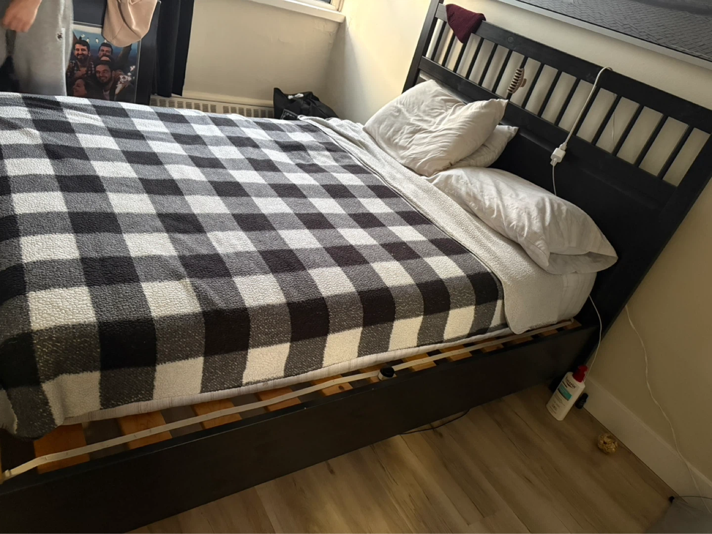 IKEA HEMNES Queen Bed Frame - Black-Brown - photo 2