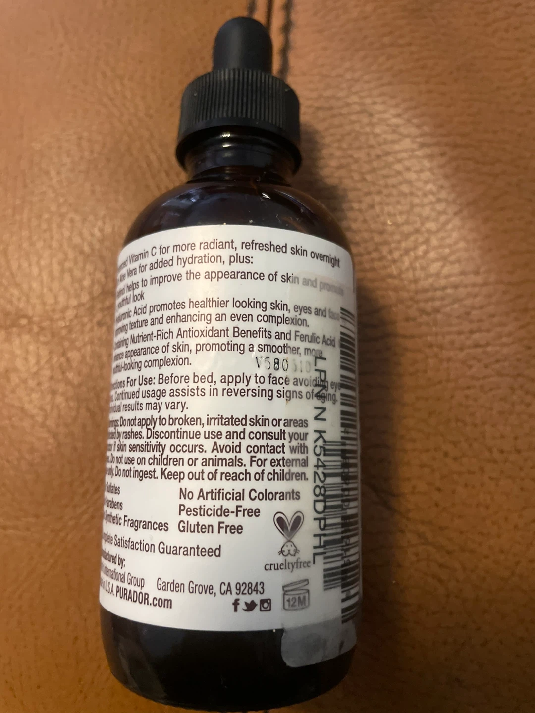 pura d'or 20% Vitamin C Serum for Skin - 4 fl oz (118 mL) - photo 3