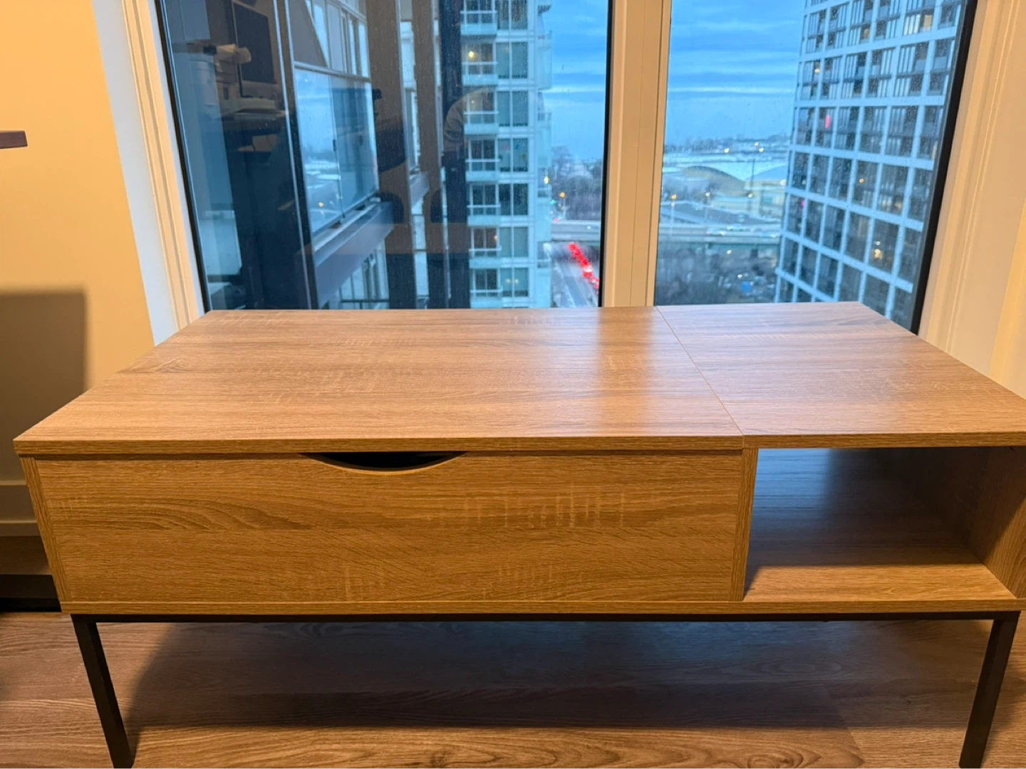 Lift Top Coffee Table with Storage - photo 2