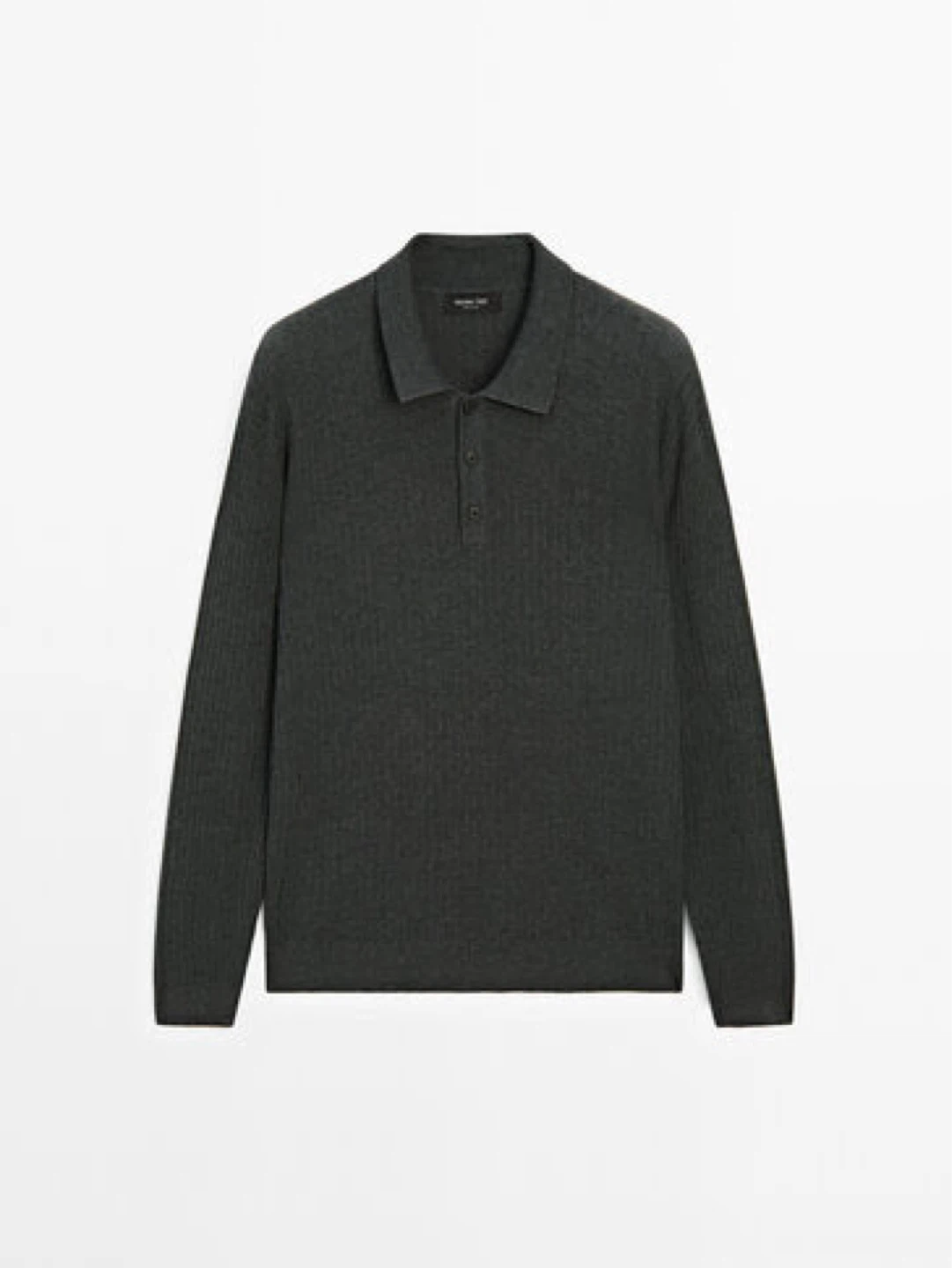 Massimo Dutti COTTON BLEND KNIT POLO SWEATER (retail 100 USD) - photo 2