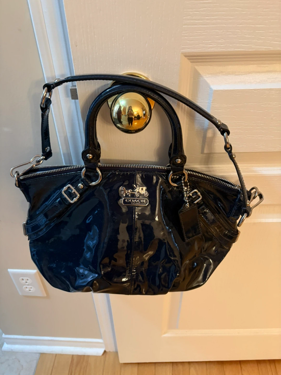 Coach Patent Leather Satchel Handbag