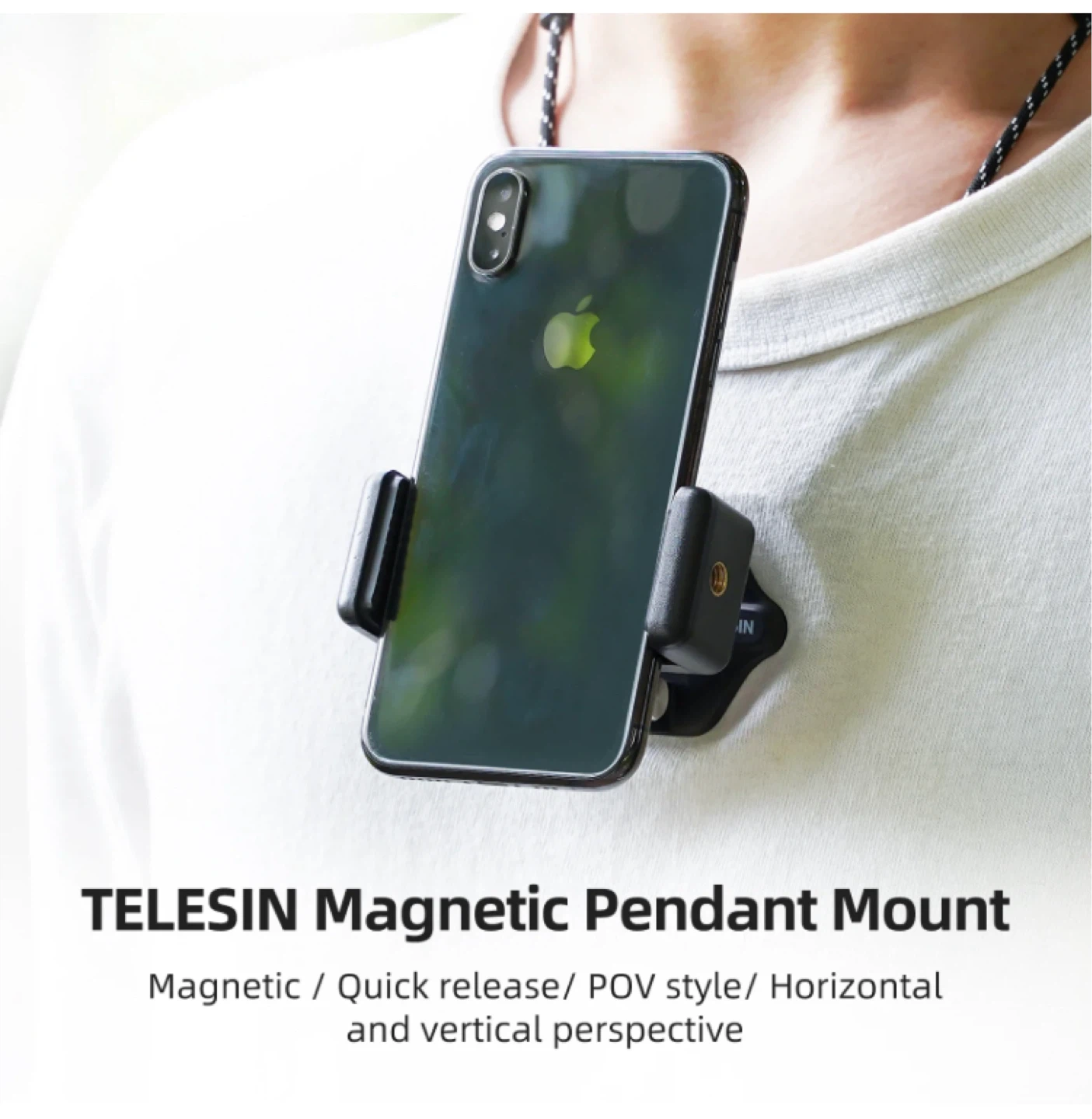 TELESIN Magnetic Snap Phone Mount 🌱