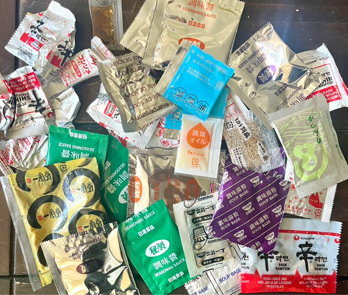 Assorted Instant Noodle Soup Base & Seasoning Sachets