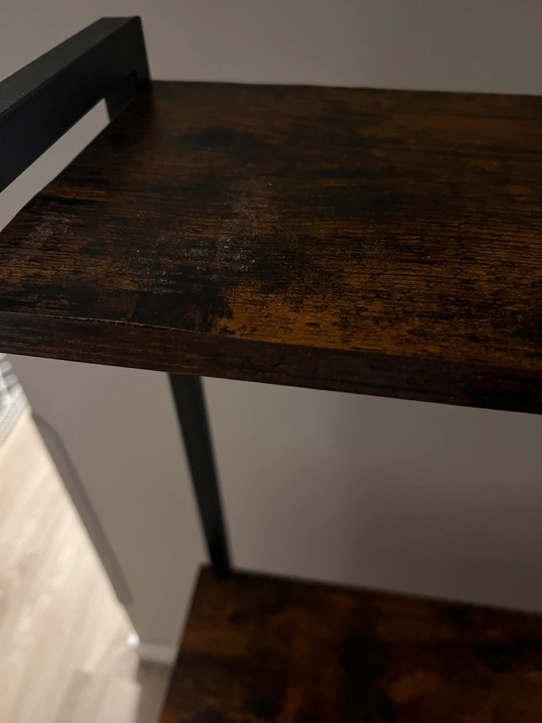 Wood & Metal Storage Shelf / Kitchen Rack - photo 2