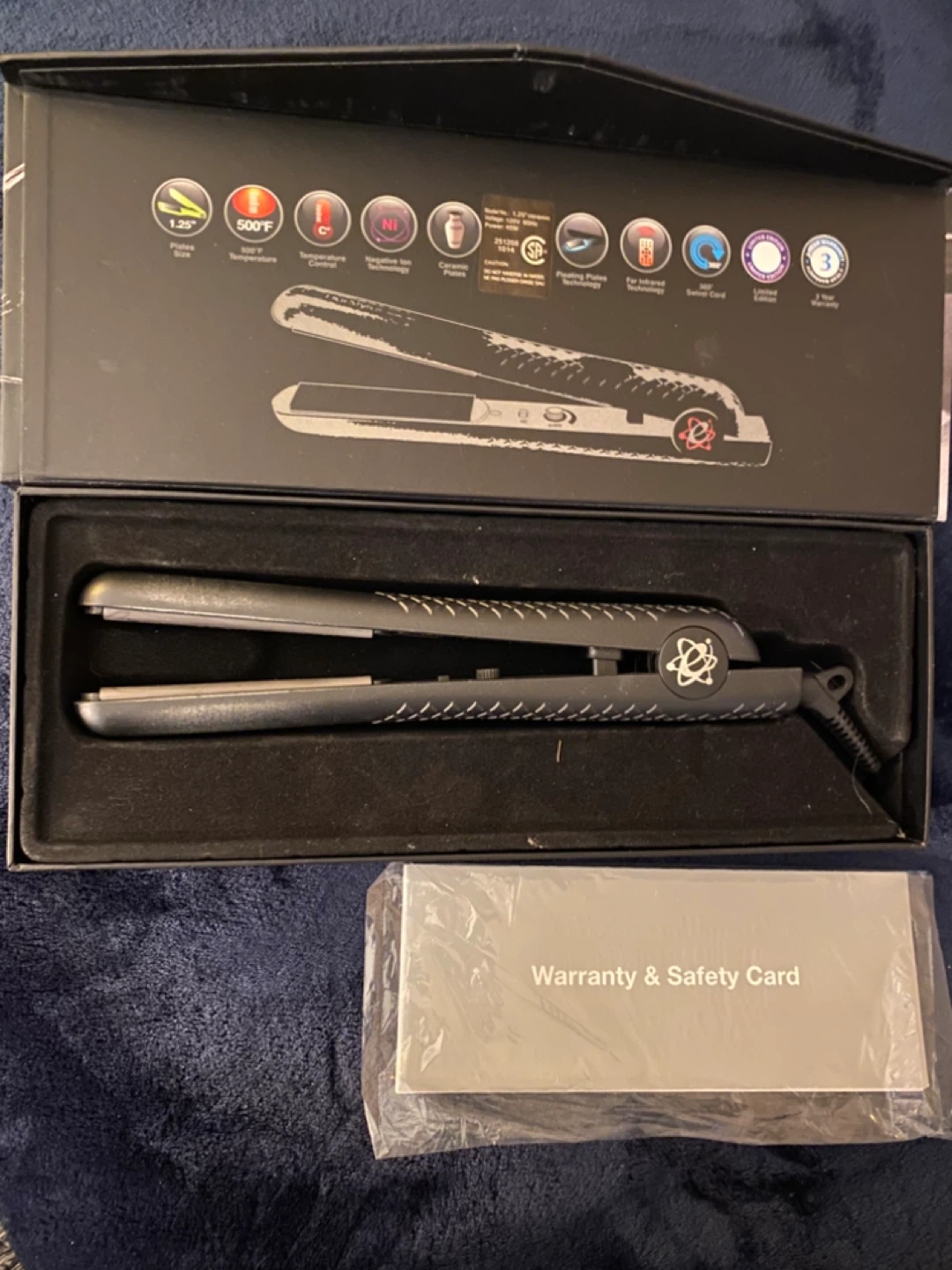 Hair straightener Iron CFS-8 Turbo Black Straightening Iron