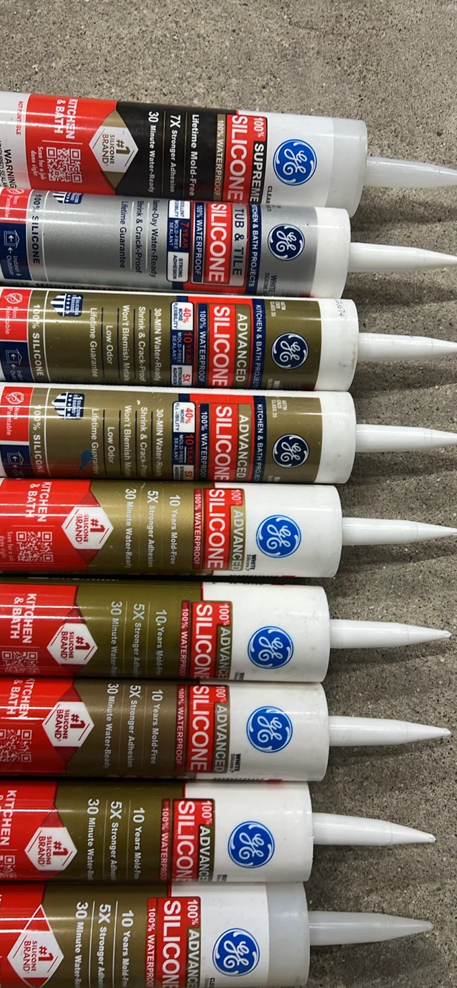 GE Advanced Silicone Caulk - Kitchen & Bath