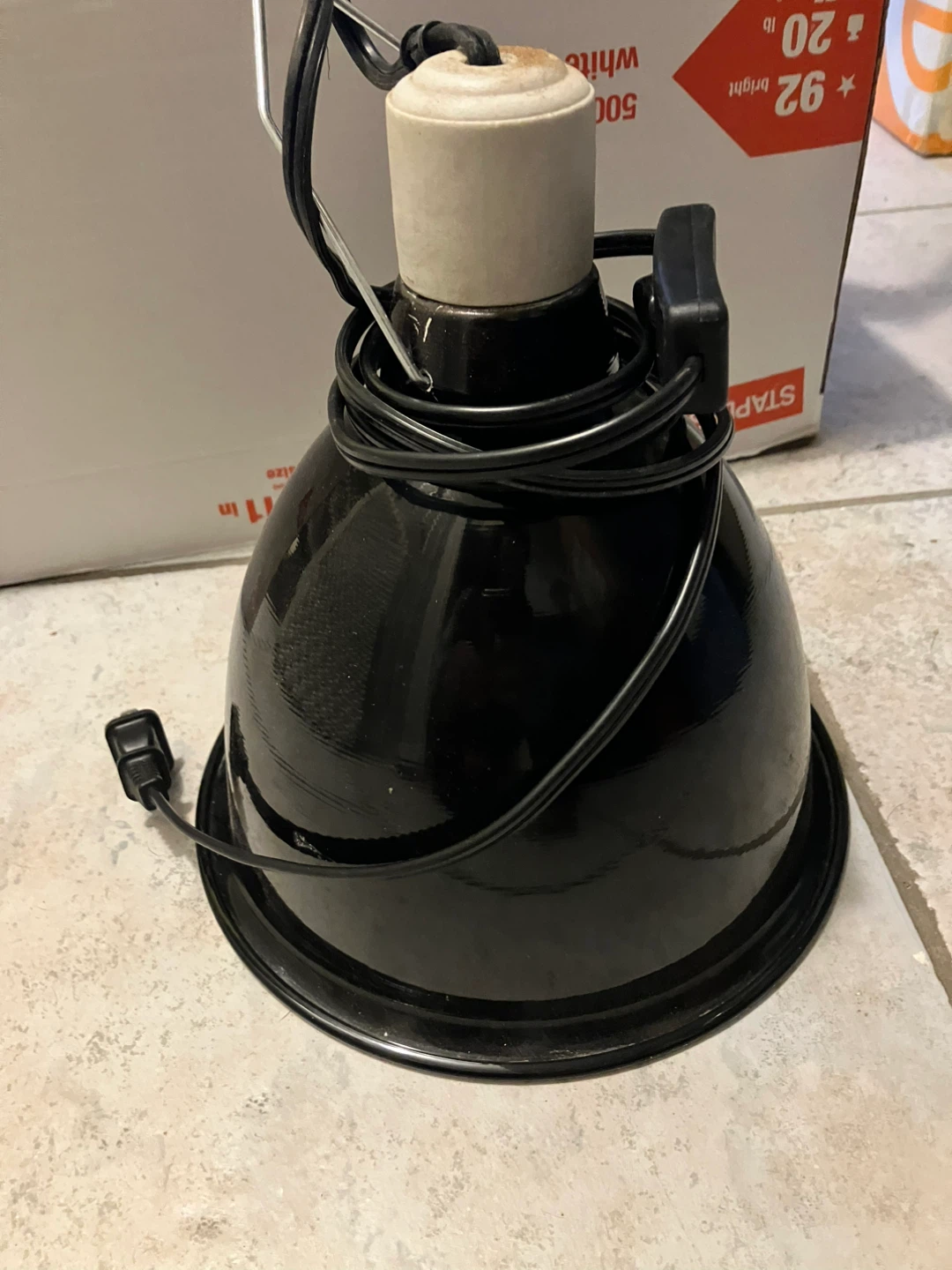 Black Clamp Lamp Heat Emitter Fixture - photo 2