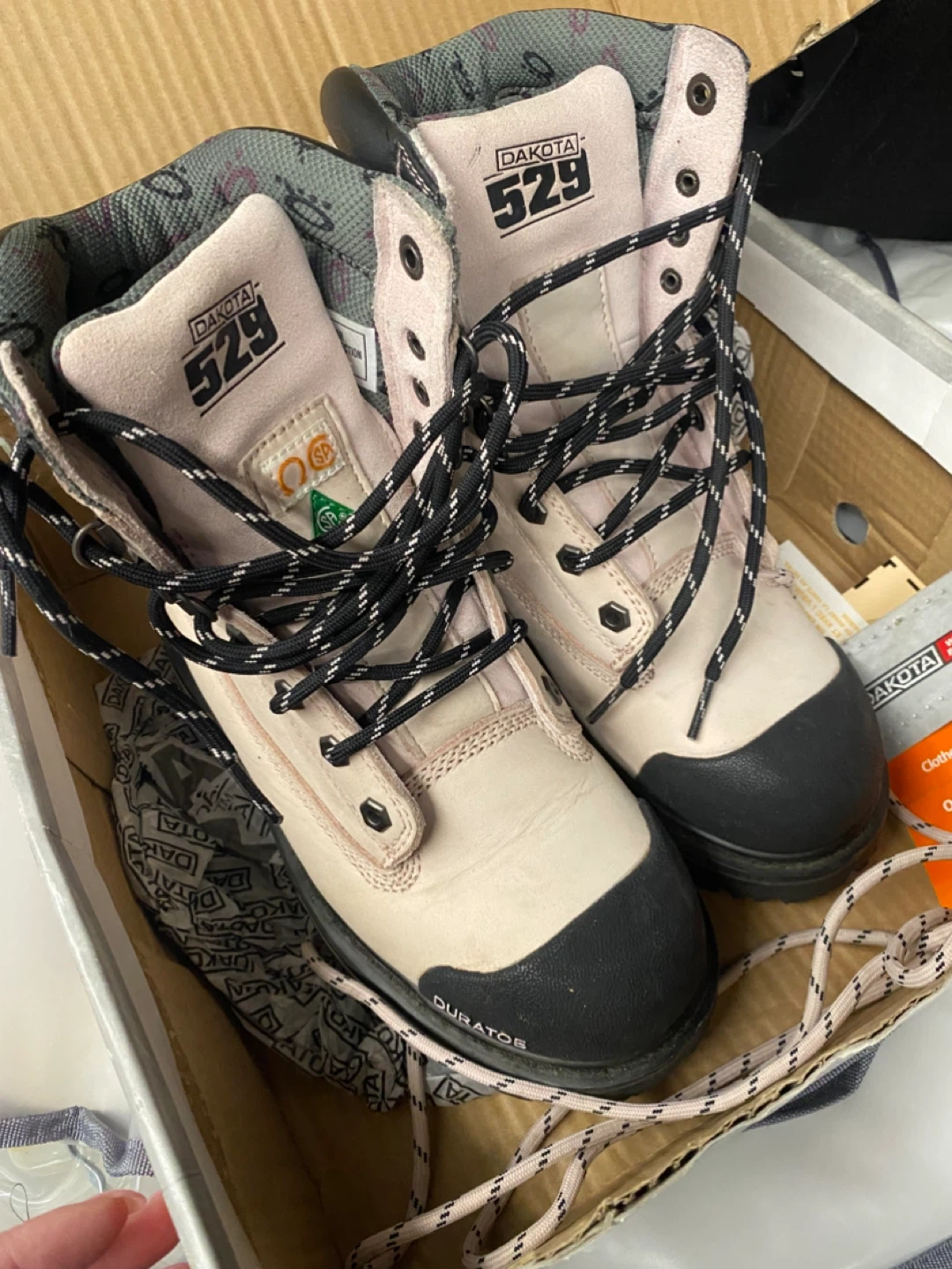 Dakota 529 Safety Boots Pink Size 7
