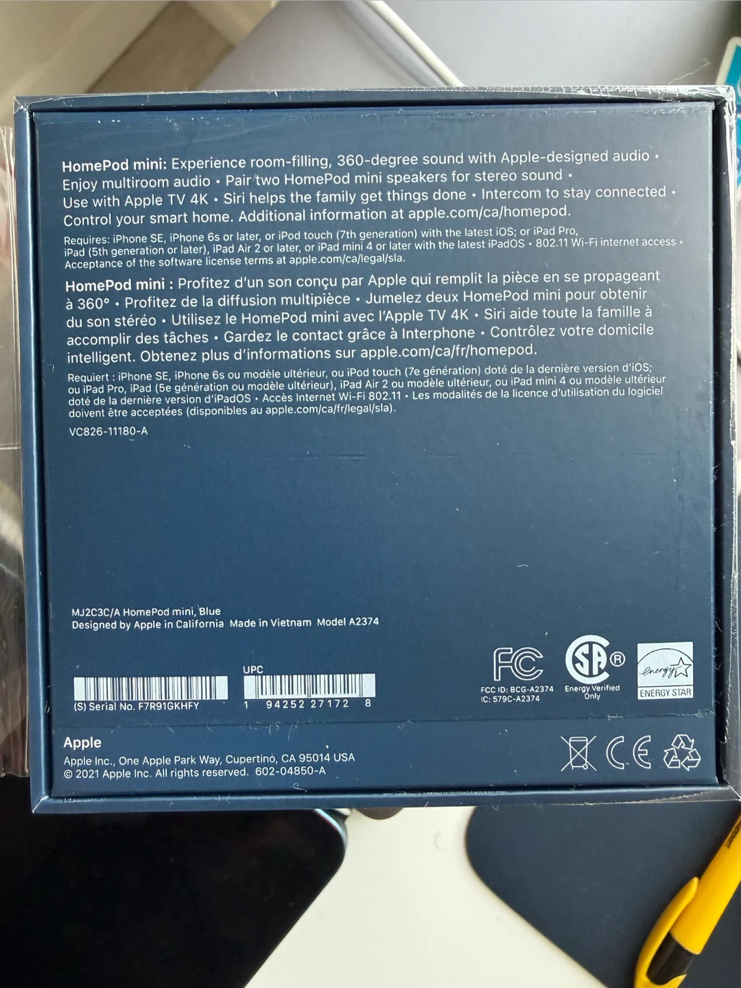 Blue Apple HomePod – Like New 💙 - photo 2