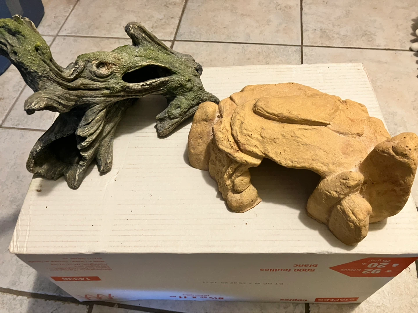 Reptile Hideout and Driftwood Decoration Set