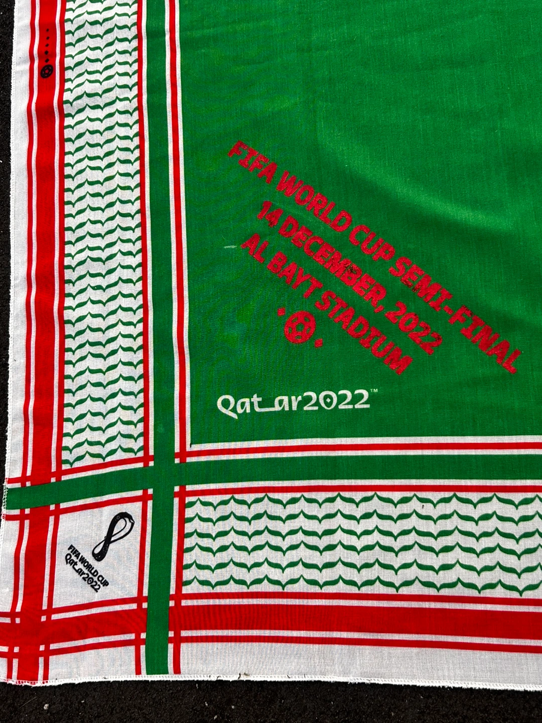 Morocco vs France Qatar 2022 FIFA World Cup Semi-Final Scarf - photo 3