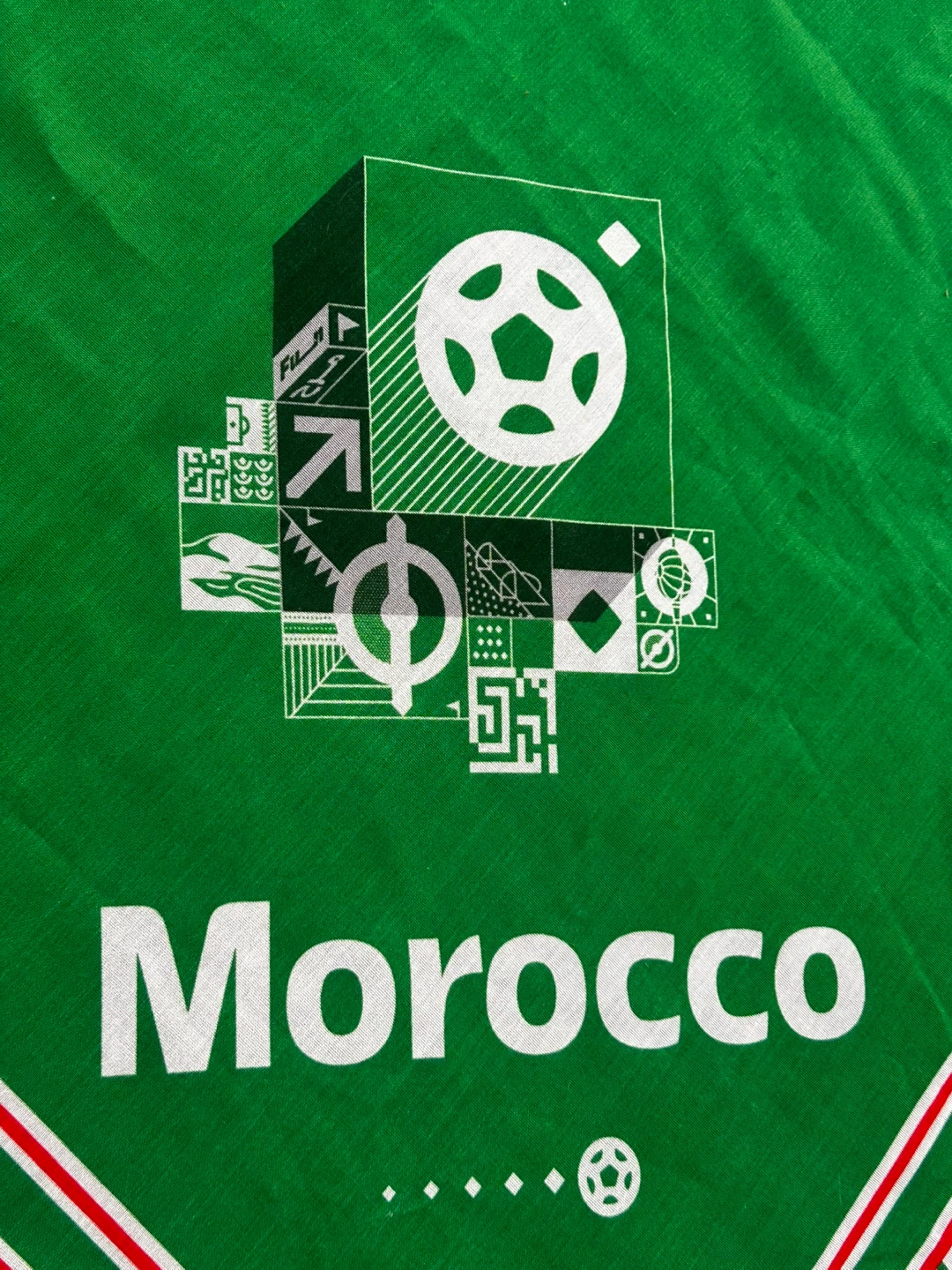 Morocco vs France Qatar 2022 FIFA World Cup Semi-Final Scarf - photo 2
