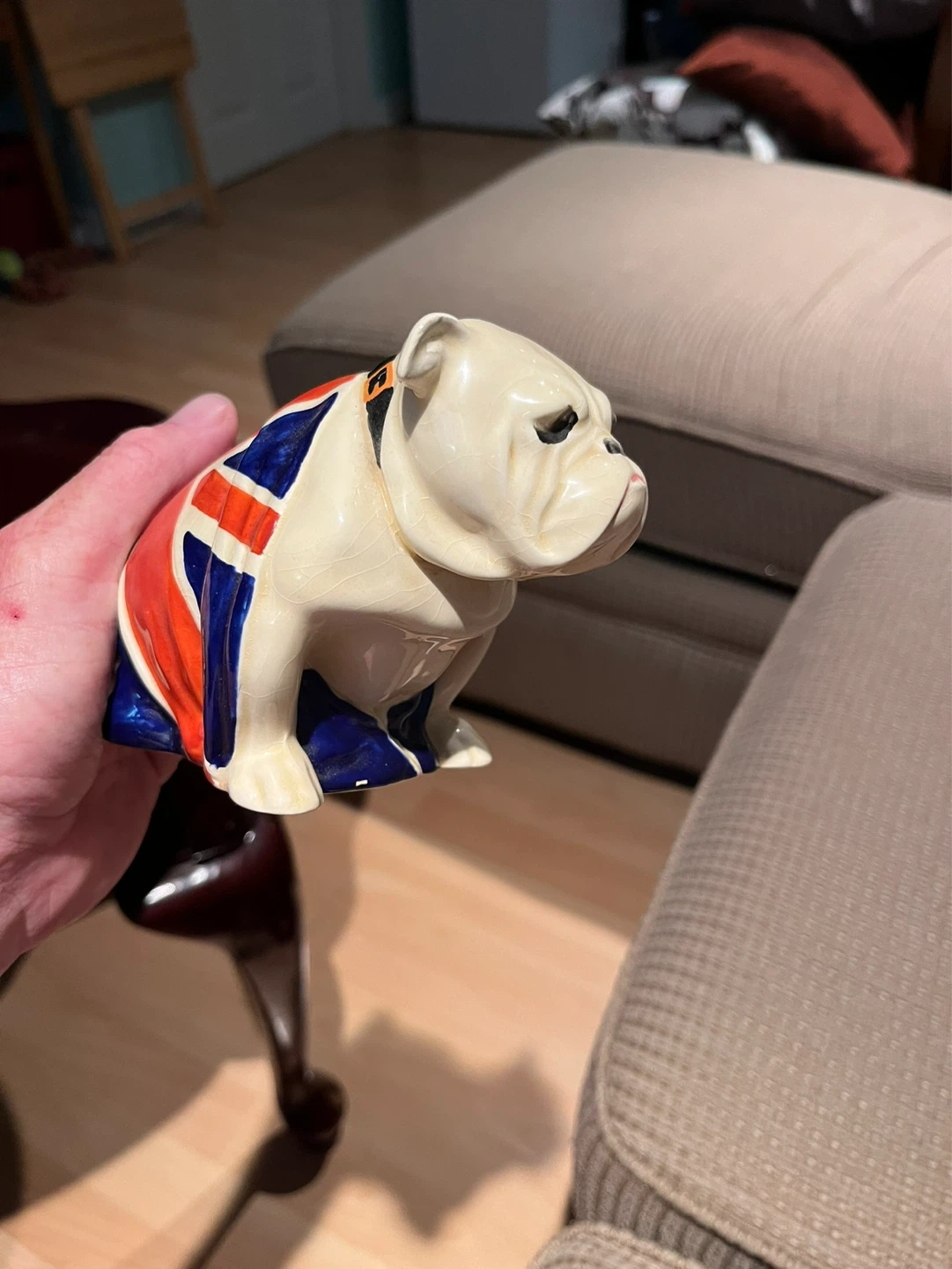 Royal Doulton Bulldog Figurine Union Jack - photo 4