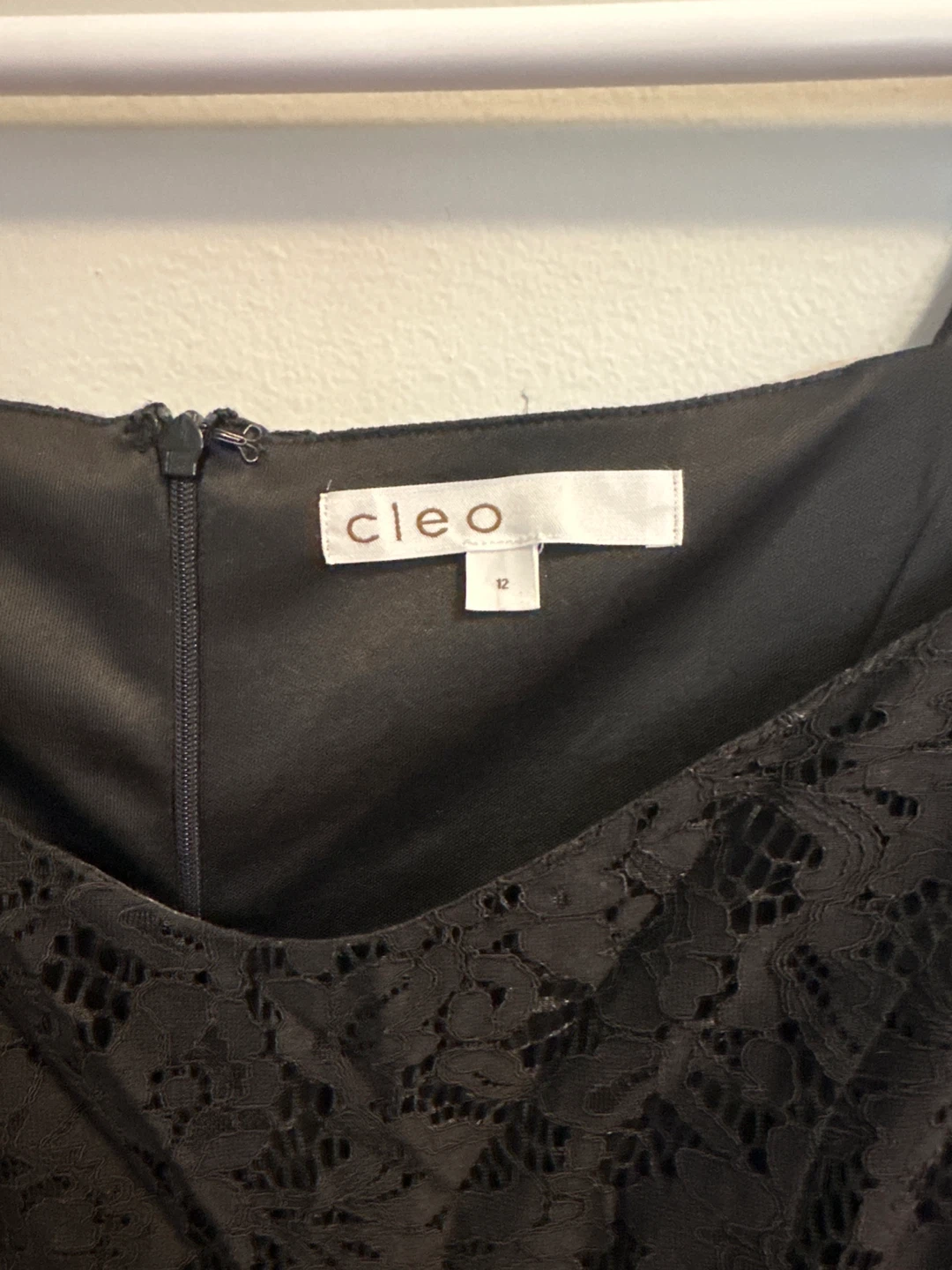 Cleo Black Lace Dress Size 12 - photo 3