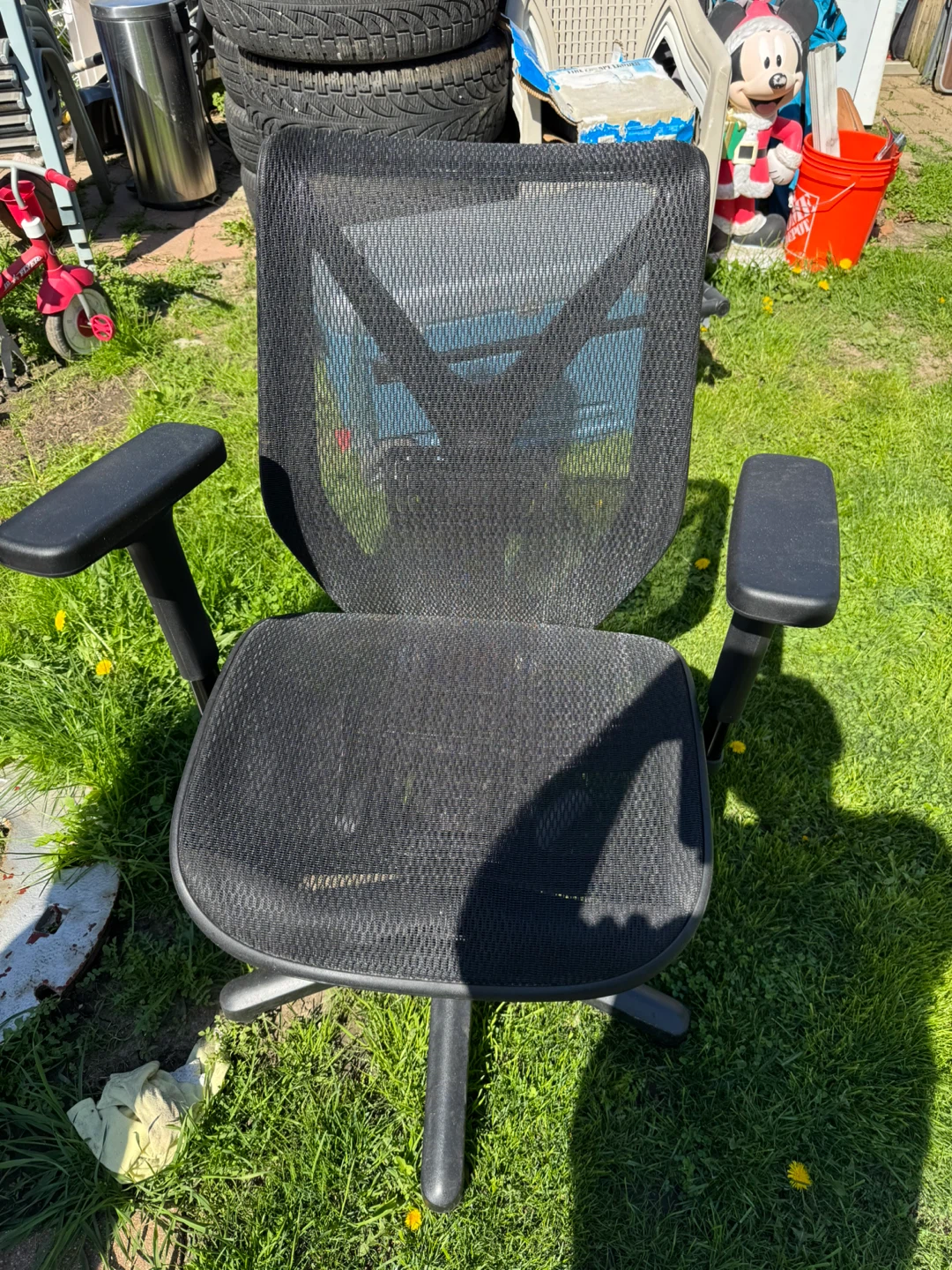 Bayside Furnishings Black Mesh Office Chair by Whalen