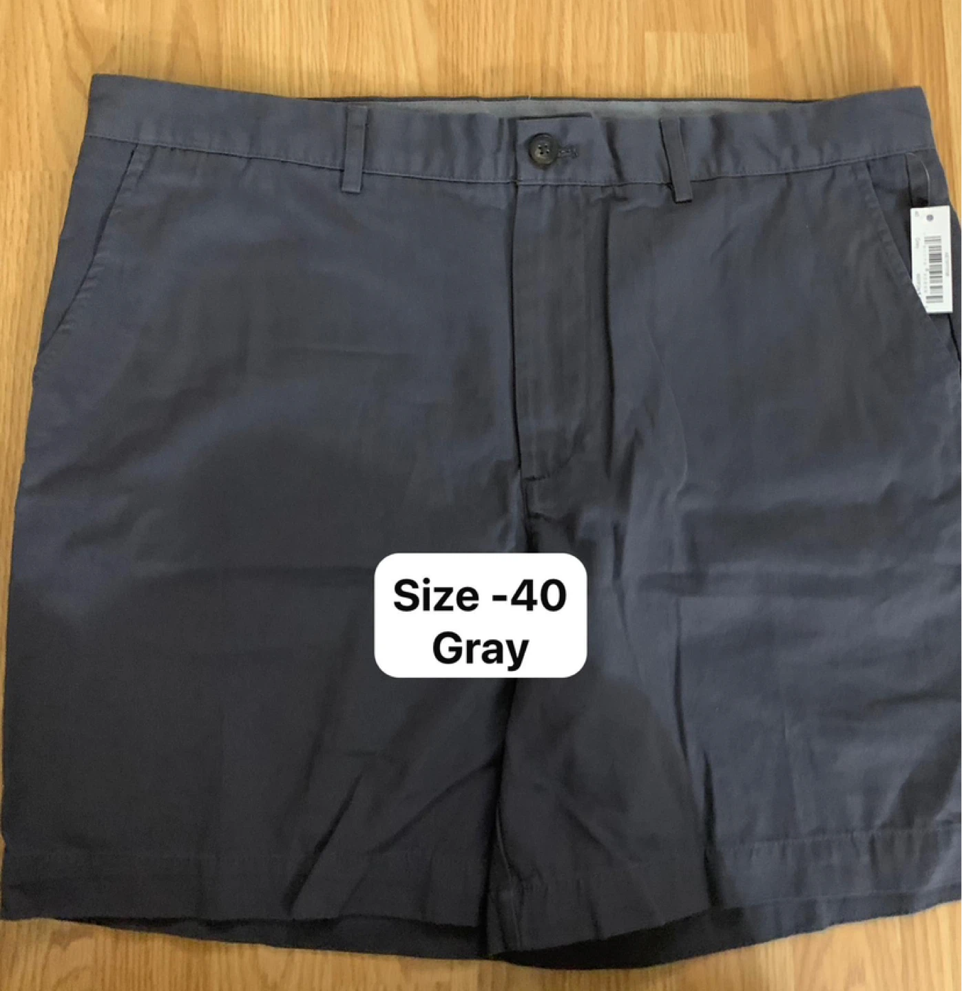 Men's Gray Cargo Shorts Size 40