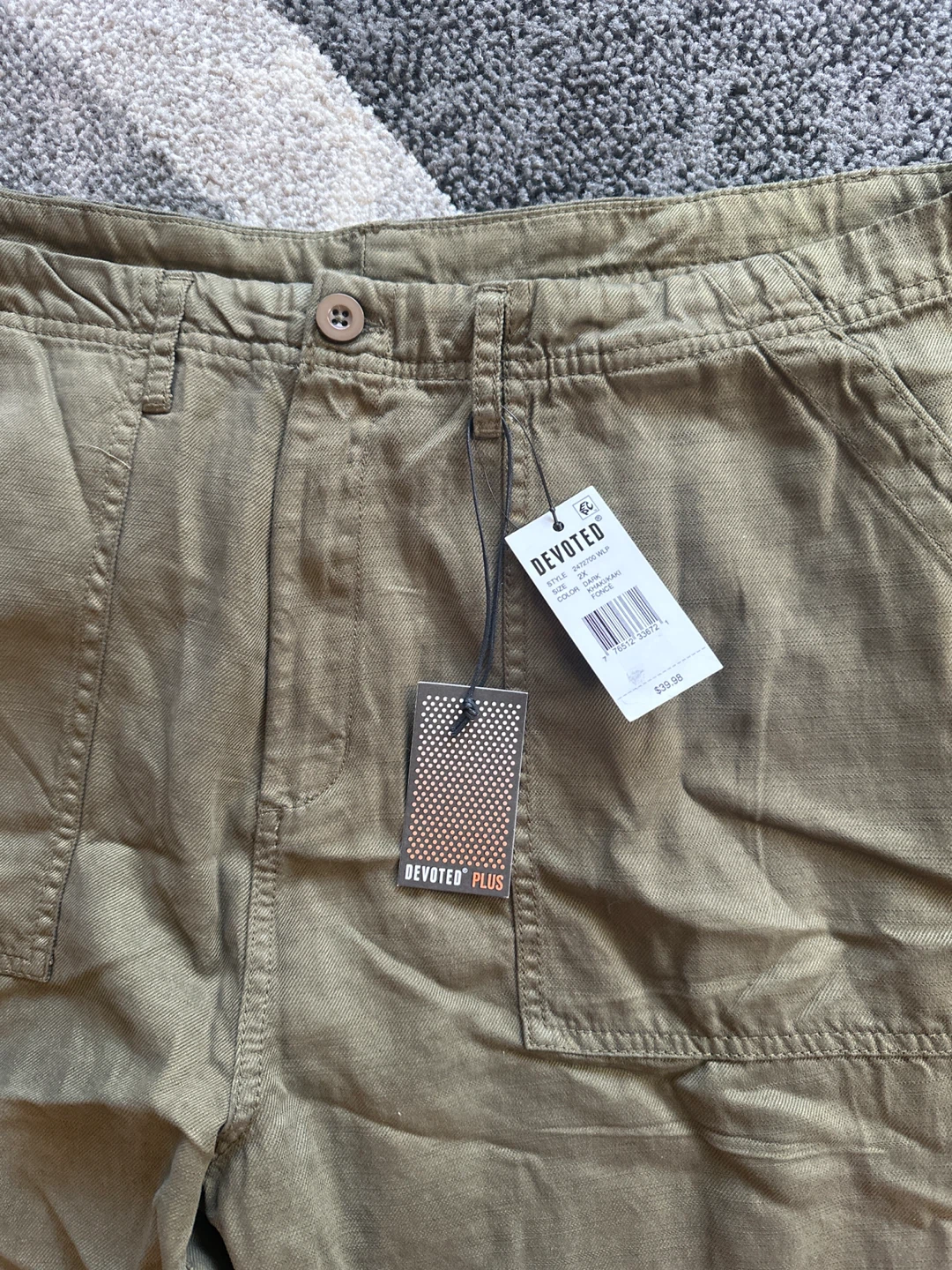 Devoted Plus Cargo Pants Olive Green Size 2X - photo 2