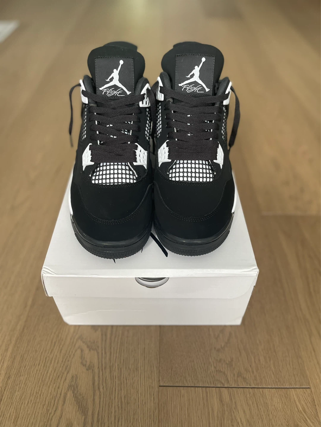 Air Jordan 4 Retro Black White Sneakers