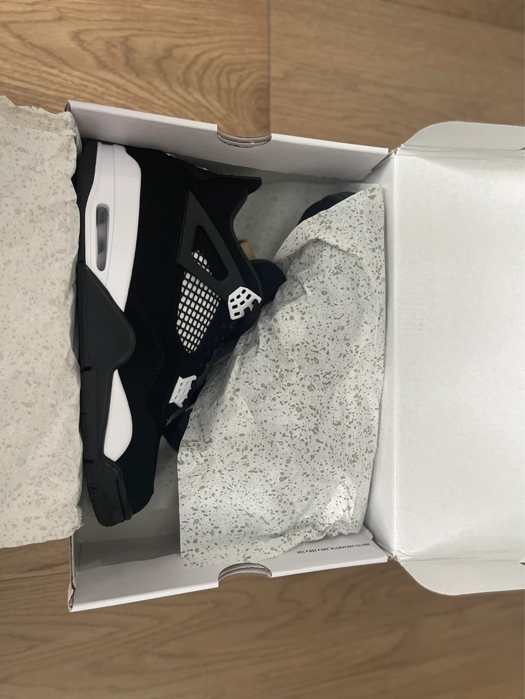 Air Jordan 4 Retro Black White Sneakers - photo 5