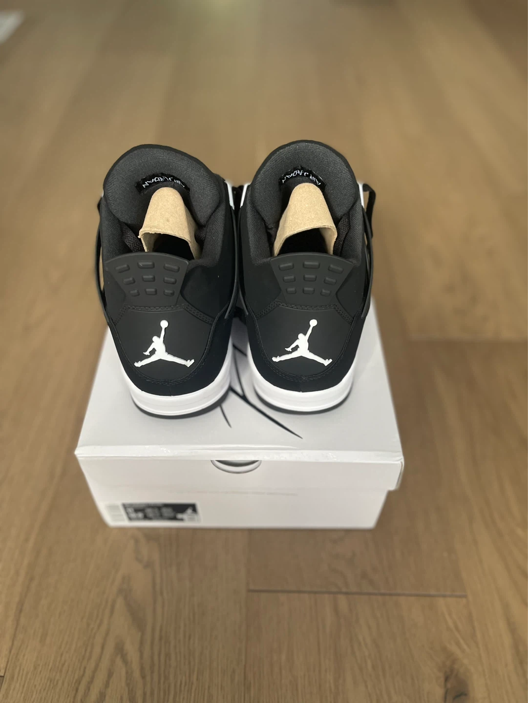 Air Jordan 4 Retro Black White Sneakers - photo 3