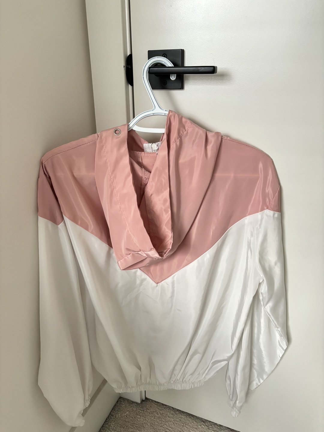 Pink and White Windbreaker Jacket - photo 3
