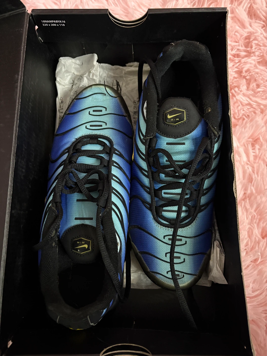 Nike Air Max Plus (GS) Blue Gradient Running Shoes - photo 3